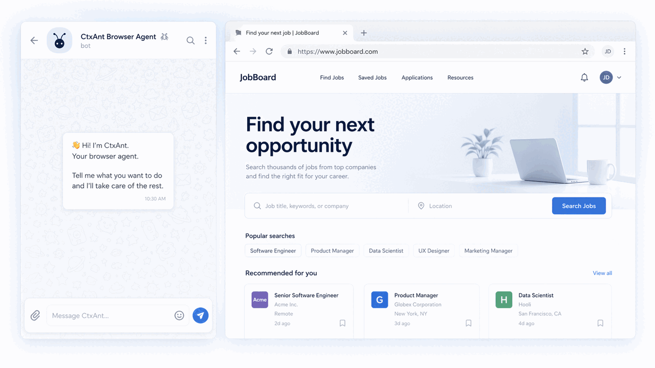 Custom Agent and Web Runner demo